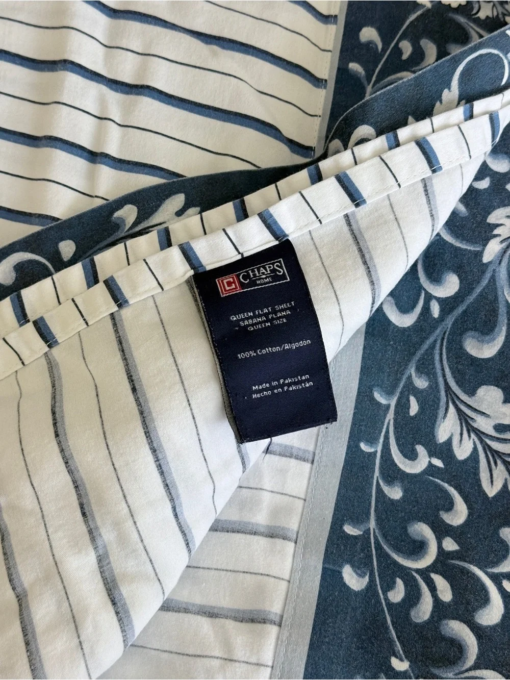 Chaps Ralph Lauren Camellia Queen Sheet Set - Flat & Fitted